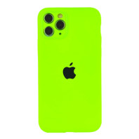 Чехол Silicone Case Full Camera на iPhone 11 Pro Max Neon green